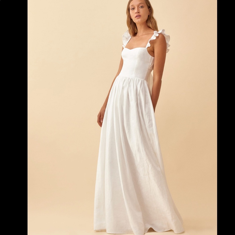 NWT Reformation Vecchio Linen Dress Size 4